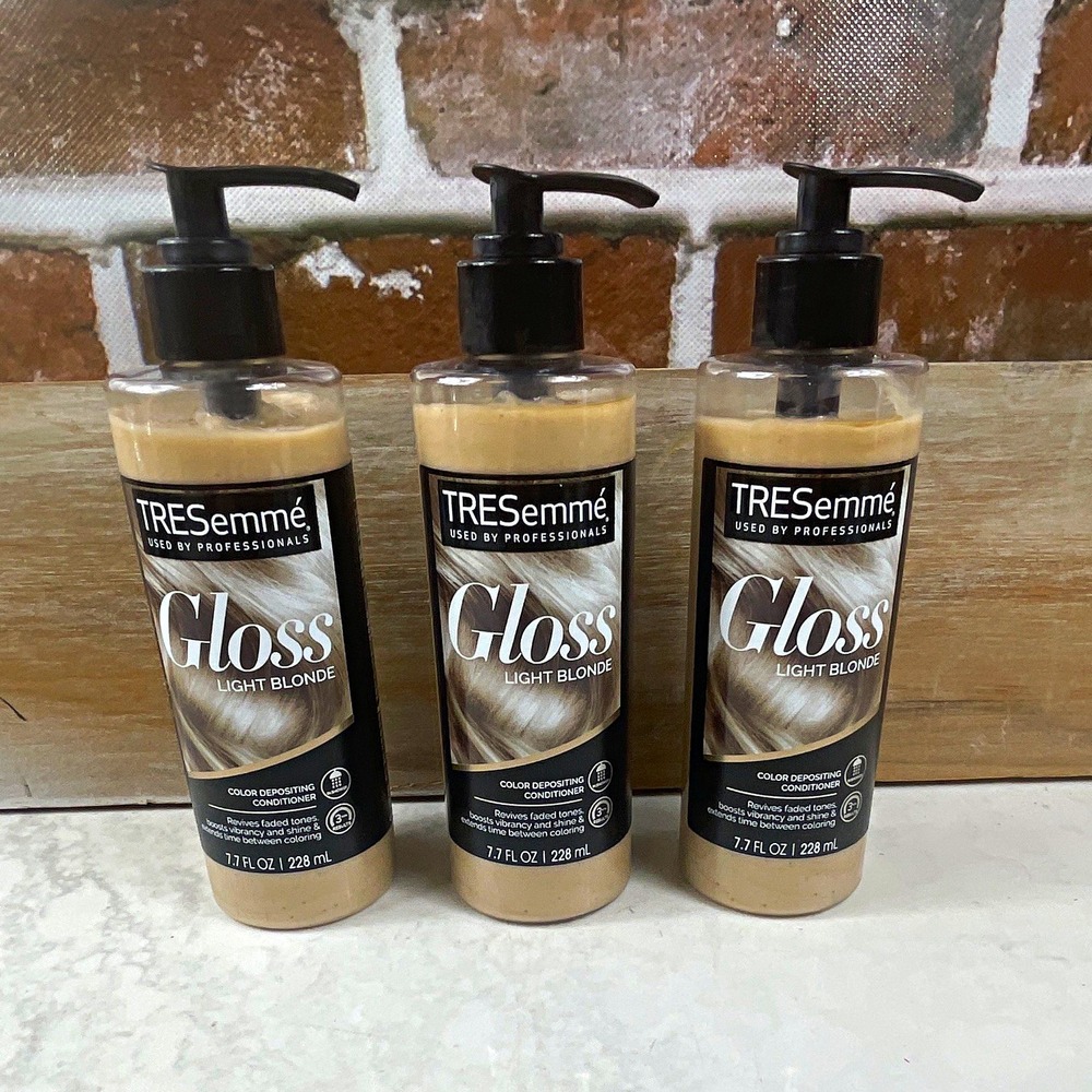 TRESemmé Gloss Color Depositing Conditioner Light Blonde 7.7 fl oz - Lot of 3